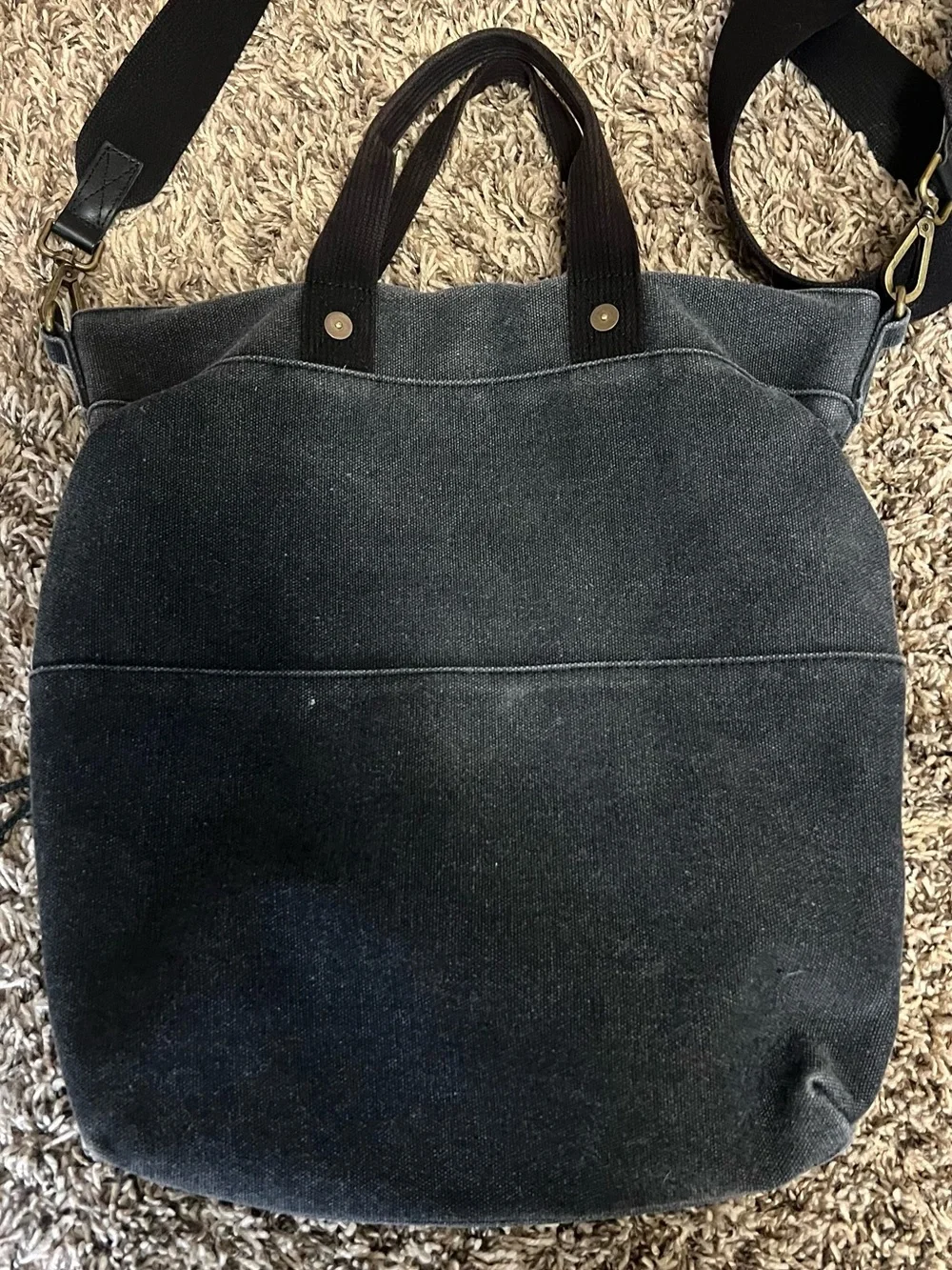 Feed Canvas Crossbody Tote with Dual Handles